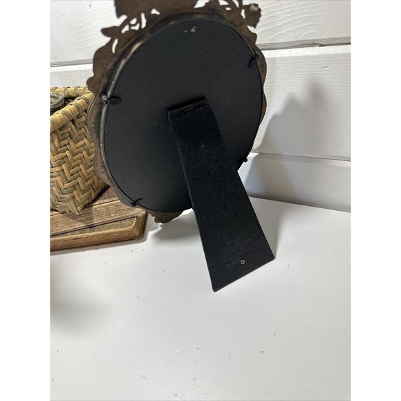 The Weston Gallery Brushed Gold Tone Rose Detail 12”X 8” Oval Picture Frame - Picture 9 of 10